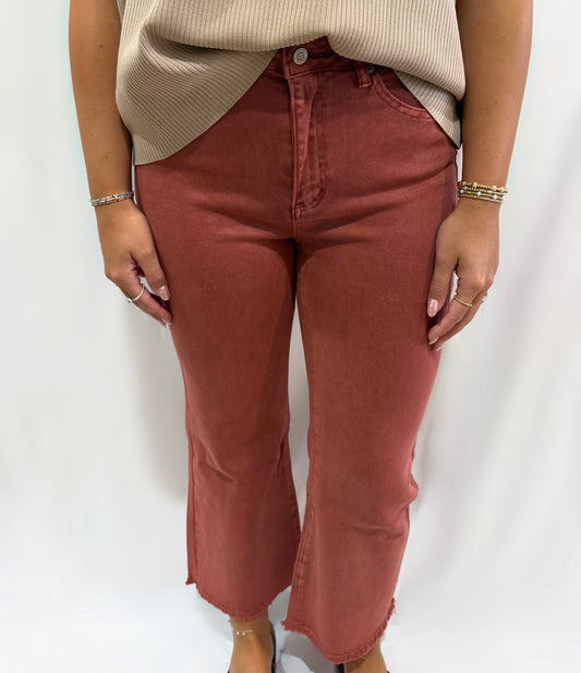 Cabernet Acid Wash Jeans