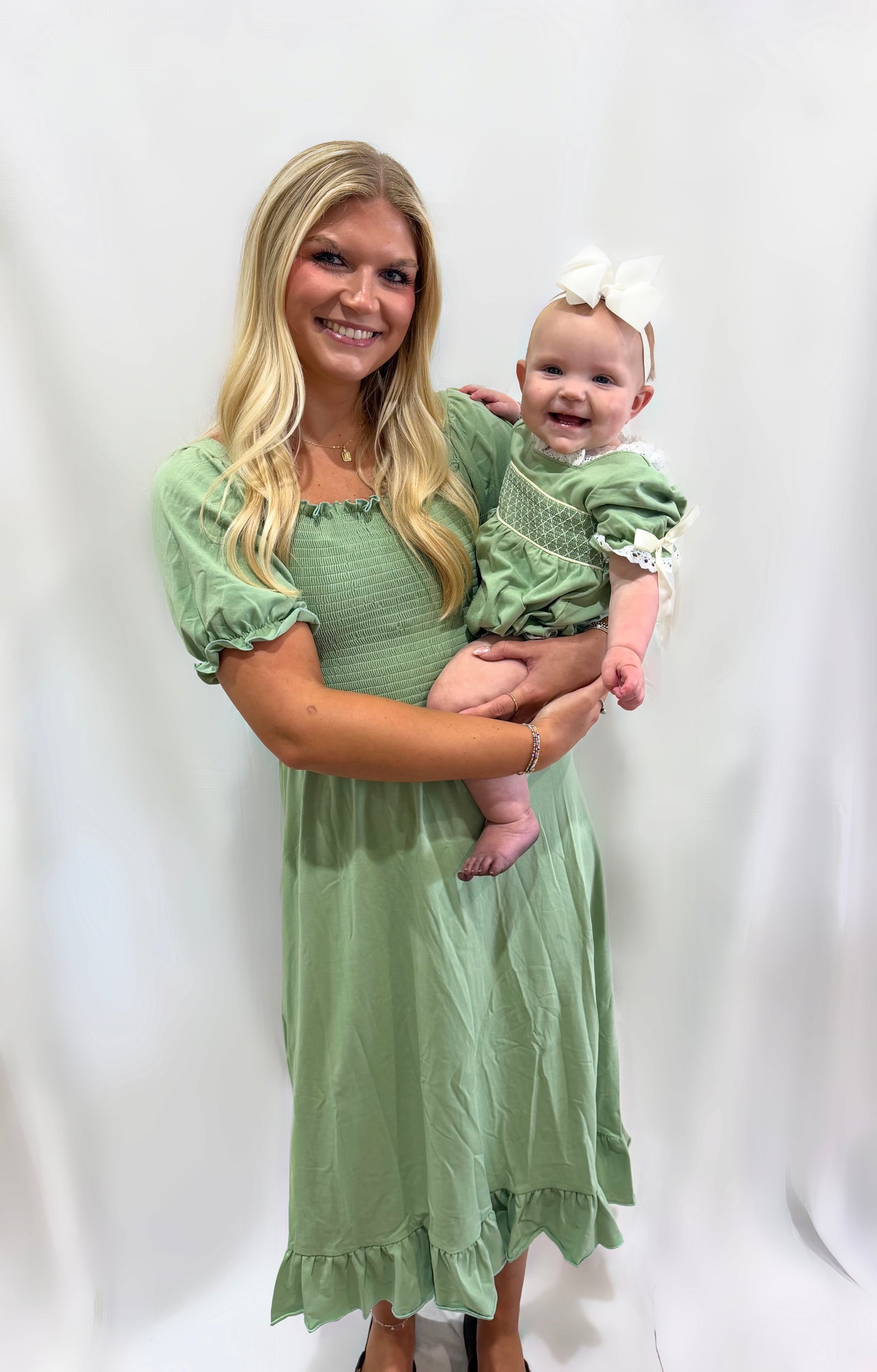 Mommy & Me Sage Dress