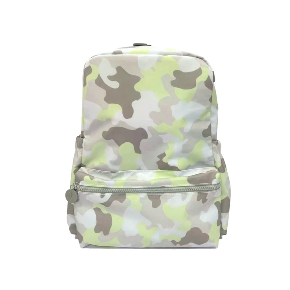 Trvl Light Green Camouflage Backpack