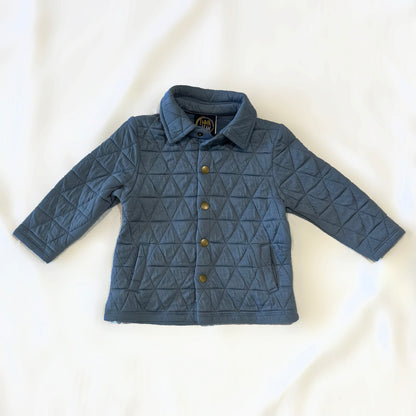 Blue Quilted Jacket